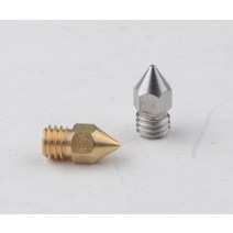 !2 개/로트 프린터 부품 Zortrax M200 용 황동 스테인레스 스틸 노즐 1.75mm 필라멘트 핫 엔드 키트, 01 1.75MM-0.2MM(brass)