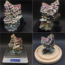 비스무트 무지개금속 비스무스 천연원석 비스무트결정 큐브, X0532-30.6g