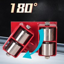 도비바퀴 도비 대차 스페이스 롤러 캐스터 컨테이너, (180도 회전) 15톤 철제 바퀴 9개