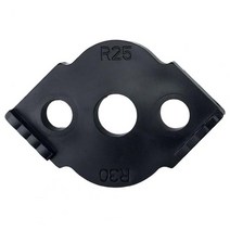Edge Finder 기계부품 라우터 템플릿 R 각도 반원형 3 홀 고정밀 포지셔닝 목공용 테이블 에지 아크 로케이, 02 Black C