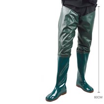 Makone 허벅지장화 허리장화 갯바위장화 선상장화, 43 (한국사이즈 265mm), 육군 녹색 연장 플라스틱 천