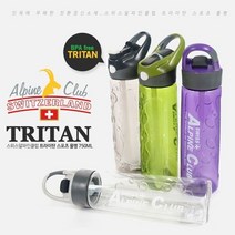 오너클랜 스위스알파인클럽 트라이탄 스포츠물병 750ml_WAC145B, 블랙