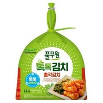 풀무원 가족 반찬 톡톡 총각김치 (1.4kg) 라면 칼국수 여행용 캠핑, 30세트