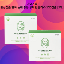 안국건강 안심캡슐 안국 눈에 좋은 루테인 플러스 120캡슐 [2개]