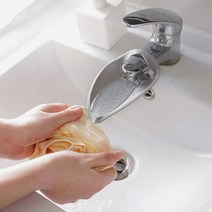 리프 수도꼭지 연장탭_회색 작은키세안 물줄기 받침대, 상세 참조