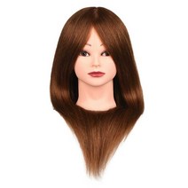 미용실 모델 연습용 컷트 헤어 초보용 카트 미용도구, 상세 페이지 참고, 12인치 갈색 및 노란색