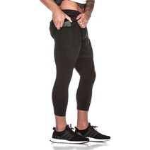 쇼프 남자 팬츠 복 스쿼트 이중 운동 트레이닝 스포츠 헬스 런닝 1WAEA49E