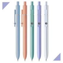 [마치]지아이펜 검정심볼펜 0.7mm 저점도잉크 부드럽게잘써지는펜 성경필사펜, 10개입, 라이트퍼플