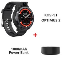 스마트워치 Kospet optimus 2 4g 안드로이드 13mp 회전식 카메라 wifi sim 4gb 128gb 2260mah gps 피트니스 smartwatch for, 파워뱅크 추가