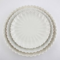 연꽃 접시 Ø35x4.8cm 케이터링 부페그릇 특대접시