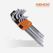 KENDO 육각 볼렌치 별렌치 L렌치 세트 롱렌치 스패너, 1세트