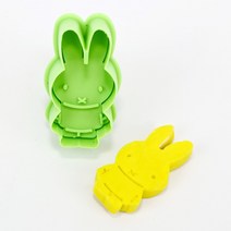 쪼물락비누 천연비누 비누클레이 DIY 만들기 세트 위생 손씻기 교육 비누 패키지, 쿠키커터-토끼
