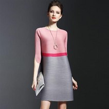 셔링 원피스 2023 여성 봄 빅사이즈 여성복 A라인 스커트 Whr0833