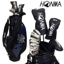 혼마 남성용 골프 클럽 풀세트 D1 올인원 세트 11개 캐디백 포함