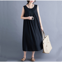 민소매박시원피스 바다갈때옷 연예인 바캉스룩 뱃살가려주는 며느리룩 제주도원피스 루즈핏 줌마룩