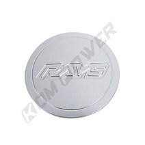 휠캡 4피스 자동차 레이싱 3D VOLK RAYS 로고 휠 센터 캡 60MM 합금 커버 허브 캡 CE28 TE37 RE30 ZE40, 02 은