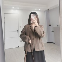 정장 코트 SUMUI150CM 작은 봄 타입 키커 보이는 코디 숏 카라넥 2112704677