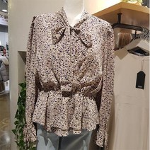 이랜드 [르샵]르샵 네크/소매 리본 허리밴드 쉬폰BL LK8BL707995X