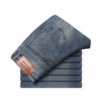 Cotton Men s Jeans Denim Pants Classic Clothes Overalls Straight Trousers for M [C00092618]