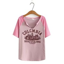 빅사이즈 셔츠 여성 기본 티셔츠 4XL 여름 플러스 사이즈 봄u넥 블록 컬러 라글란 슬리브 보터밍 상의 오버사이즈 커브 의류 봄 상품