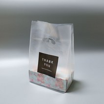 선물포장 고급형 비닐봉투 의류 팬시 비닐쇼핑백 모음, 고급땡큐봉투 100장