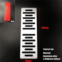 자동차페달 액세서리 브레이크 발 받침대 패드 플레이트 아우디 A4 A5 A6 S6 A7 A8 Q5 B6 B7 B8 C5 C6 포르쉐 마칸 액셀, style 4 Footrest 1pc