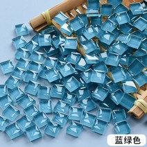 현관타일 현관데코타일 주방 거실벽 석재타일 50PCS 정사각형 크리스탈 유리 다채로운 모자이크 돌 DIY 수, 15 16