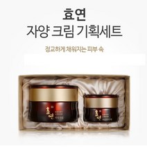 과일나라 효연 자양 한방 크림 기획세트(2ps) 100가지 숙성 화장품 50ml 생기 탄력 주름개선, 1세트