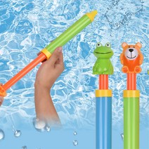 주사기 펌프 스틱 막대 캐릭터 물총 물놀이 수영장, 1. 곰