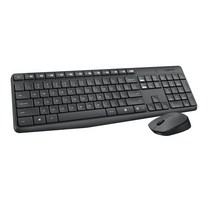 로지텍 와이어리스 콤보 무선 키보드+마우스세트, MK235, Black, 일반형