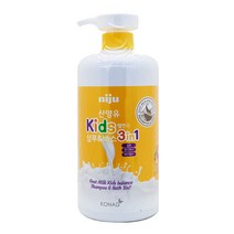 니쥬 산양유 키즈밸런스 샴푸&바스 3in1 1000ml 일반샴푸