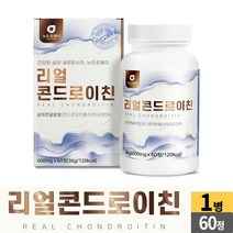 리얼 콘드로이친 60정 상어연골분말 해조칼슘 밀크칼슘 우슬 버드나무껍질 보스웰리아 초록입홍합 성인 남성 여성 직장인 주부 어르신 노인 부모님 콩드로이친 콘드로이치 콘드로이칭, 1개, 60 정(타블렛)