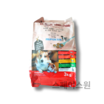 더독 닥터소프트 애견용 소프트사료, 6개, 3kg, 0   2가지주원료(연어+감자)