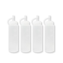 하우스메이커 정리종결자 뚜껑 계량 소스통, 4개, 소 240ml