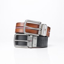 타미힐피거 남성 양면 벨트11TL02X212 탄블랙
