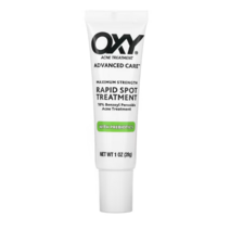 Oxy Skin Care 고급 관리 프리바이오틱스를 통한 신속한 여드름 집중 치료 젤 크림 최대 강도 28g / 화농성 염증성 저자극 민감성