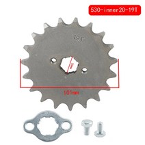 스프라켓 530 체인 20mm 10T-19T 후면 스프로킷 기어 플레이트 150CC 200CC 250CC ATV 구덩이 먼지 자전거 바이크 오토바이 부품에 적합, [10] 530  19T