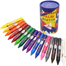 플라워모나코 세이프티 팜 크레용, 1개, 16색