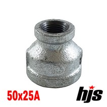 철 이경소켓 50x25A / 이경 소켓 레듀샤 배관 자재 부속 연결 나사 보일러 수도, 1개