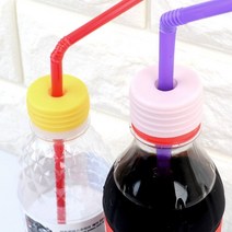 실리콘캡 물병뚜껑 2개 빨대꽂이 일회용뚜껑 페트병마개물병뚜껑 페트병캡 물병캡