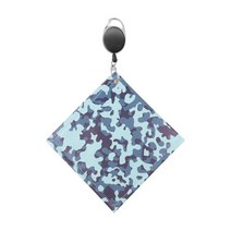 골프볼타월 골프 공 청소 수건 with carabiner hook camouflage square 양면 골프 공 club head wiping cloth 클리너 golf 240, c 블루