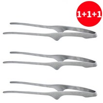 1+1+1 에이동 뜨는 집게 고기 구이 핀셋 캠핑 고기집게 핀셋집게, 실버, 3개