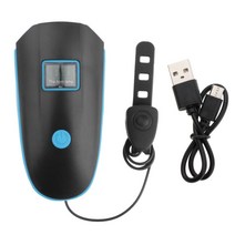 shangren 자전거 라이트 USB 헤드라이트 충전식 자전거 프론트 라이트 혼 사이클 헤드라이트 포함 모든 산악 및 도로용, 105x35x15mm, ABS, 블루