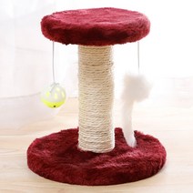고양이캣휠 캣힐 워크 런닝머신 쳇바퀴 워커 스텝 운동기구 켓휠 Sisal Rope Cat Scratching Post Kitten, 08 Wine Red