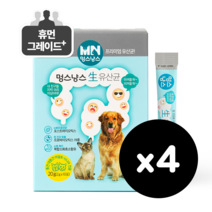 멍스냥스 강아지 고양이유산균 포스트바이오틱스 소화효소 반려동물 면연력 민트 10일분 4개