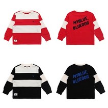 [블루독아동 키즈10] BD컬러블럭맨투맨 이월상품 2종택1 봄상품 블루독키즈 2215334080