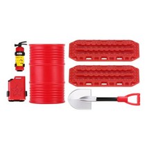 INJORA118 124 RC 크롤러 자동차 TRX4M SCX24 FCX24 Enduro24 용 연료 탱크 쇼블 오일 드럼 성형 장식, Combo Pack D