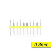 xcan 10 개대 0.3mm 1.2mm pcb 미니 드릴 비트 인쇄 회로 기판 용 텅스텐 강 카바이드 cnc 드릴 비트 기계, PCB 0.3mm 10개
