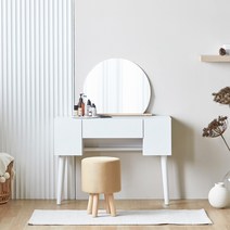 파로마 노라A 콘솔 수납 화장대 ( 거울 제외 ), 화이트