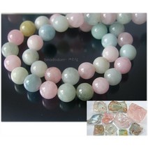 고급천연원석 모거나이트 아쿠아마린 베릴 원석팔찌 DIY, 12mm(1줄:30~31개)
